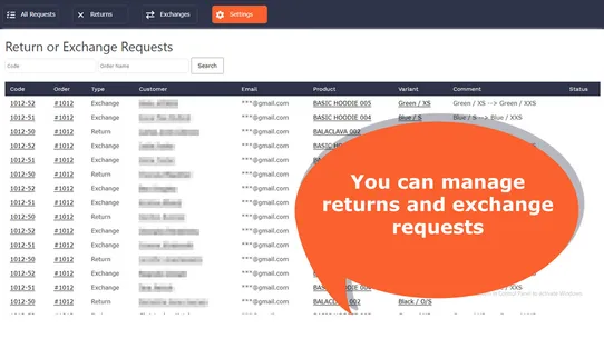 Returnify screenshot