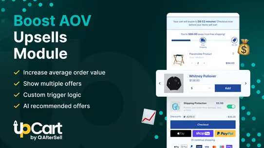 UpCart—Cart Drawer Cart Upsell screenshot