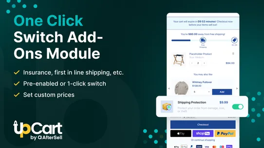 UpCart—Cart Drawer Cart Upsell screenshot