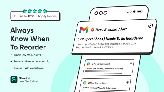 Stockie Low Stock Alert screenshot