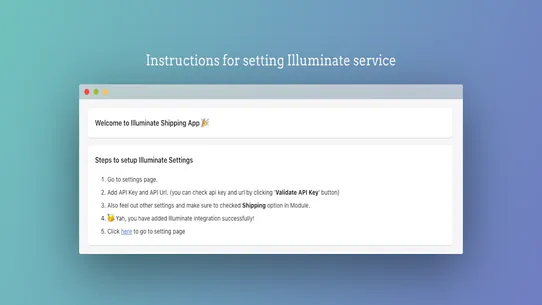 Illuminate Services screenshot