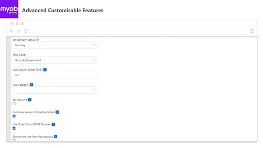 MYOB Sync screenshot