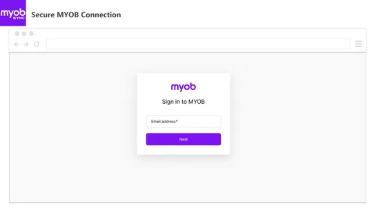 MYOB Sync screenshot