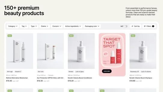 Selfnamed: Cosmetics on demand screenshot