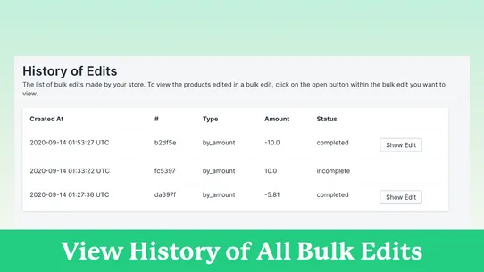 The Shop Bulk Price Editor screenshot