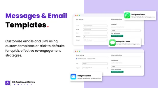 H3 Customer Revive Notify screenshot