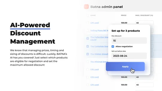 BATNA: Negotiable Discounts screenshot