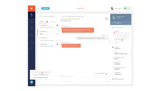 Formilla Live Chat + Chatbot screenshot