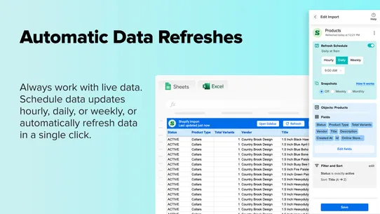 Coefficient ‑ Data Exporter screenshot