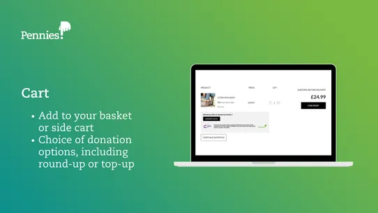 Pennies ‑ Digital Charity Box screenshot