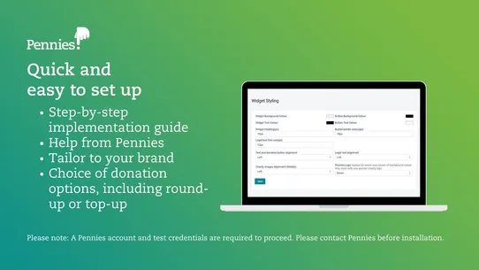 Pennies ‑ Digital Charity Box screenshot