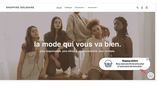 Shopping Solidaire screenshot