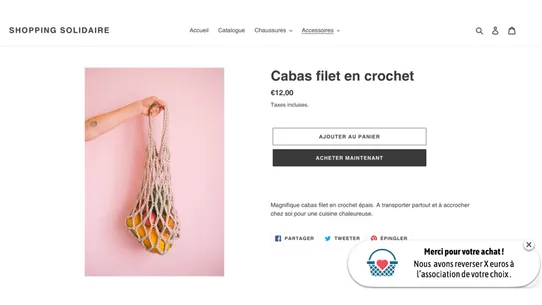 Shopping Solidaire screenshot