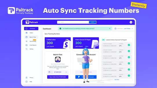 Paltrack PayPal Tracking Sync screenshot