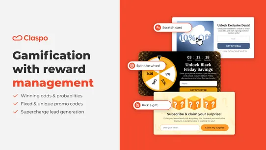Claspo Newsletter Email Pop up screenshot