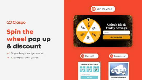 Claspo Newsletter Email Pop up screenshot
