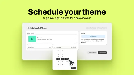 Theme Scheduler ‑ Valet screenshot