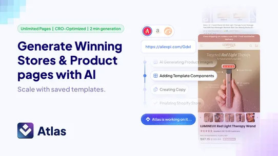 Atlas: AI Store Builder screenshot