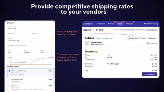 Garnet Multivendor Marketplace screenshot