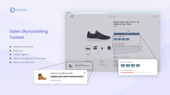 Sales Pop up Conversion Pro screenshot