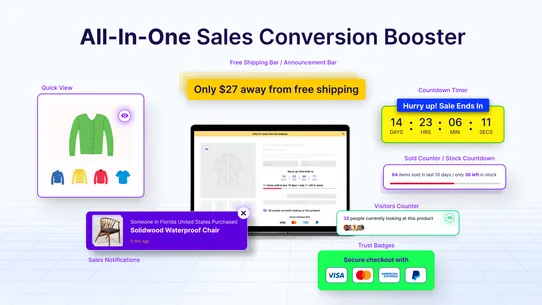 SP Sales Pop up Social Proof screenshot