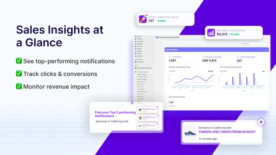 SP Sales Pop up Social Proof screenshot