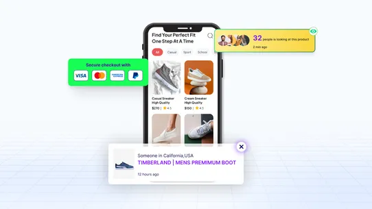 SP Sales Pop up Social Proof screenshot