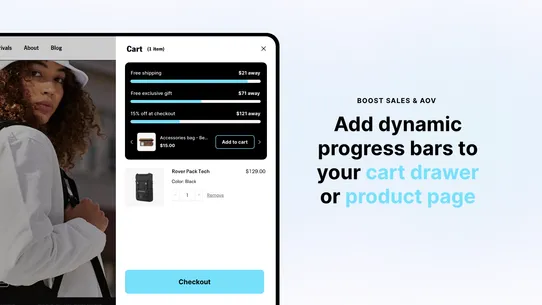 Progressify: Free Shipping Bar screenshot