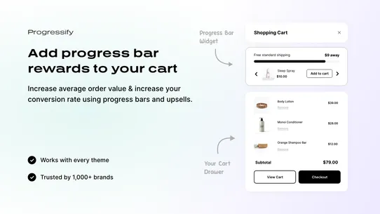 Progressify: Free Shipping Bar screenshot