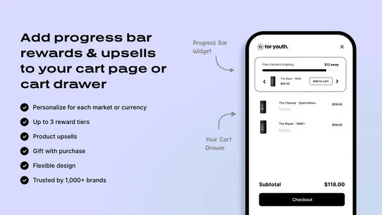 Progressify: Free Shipping Bar screenshot