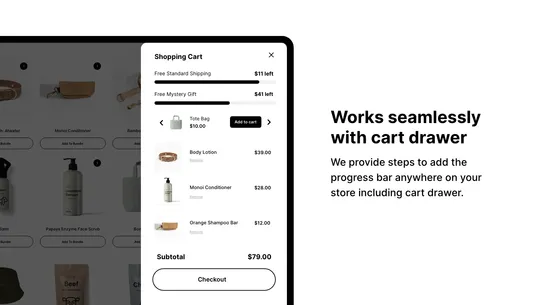 Progressify: Free Shipping Bar screenshot