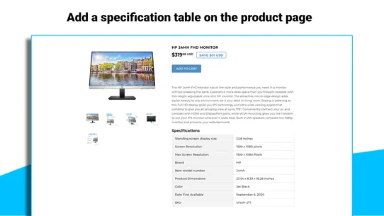 Clean Info Tables &amp; Charts screenshot