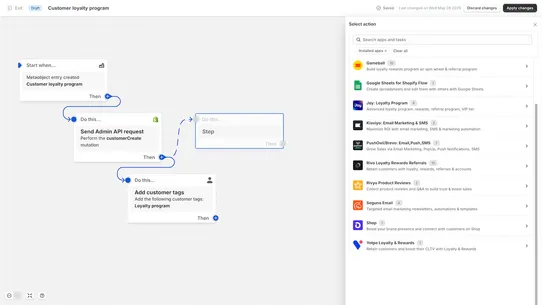 Shopify Flow screenshot