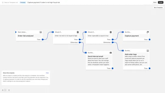Shopify Flow screenshot