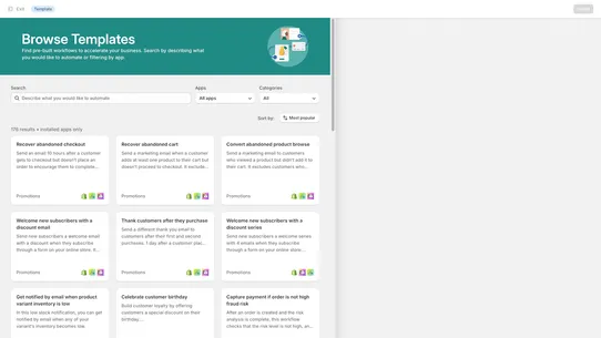 Shopify Flow screenshot