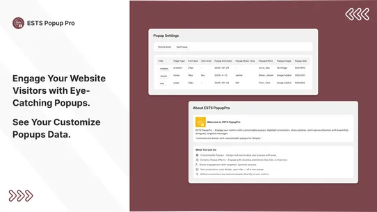 ESTS PopupPro screenshot