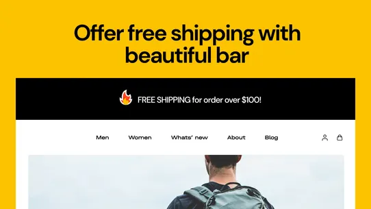 Shipping &amp; Promo Bar by SpurIT screenshot