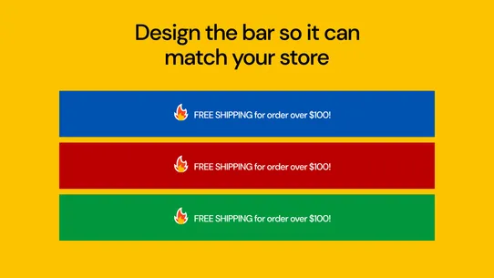 Free Shipping &amp; Hello Bar screenshot