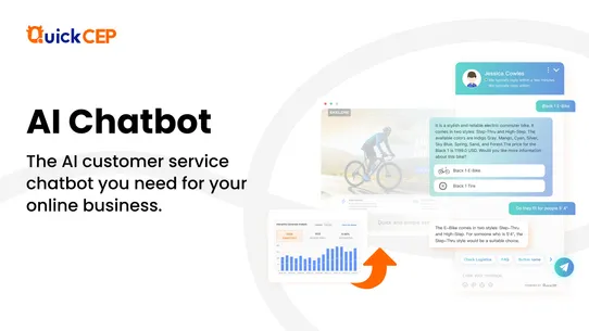 QuickCEP: Live Chat&amp;AI Chatbot screenshot