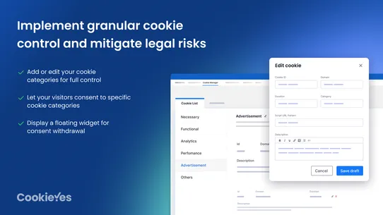 CookieYes GDPR Cookie Banner screenshot