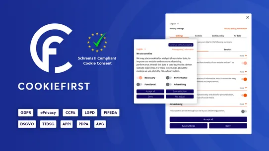 Cookie Consent by CookieFirst screenshot