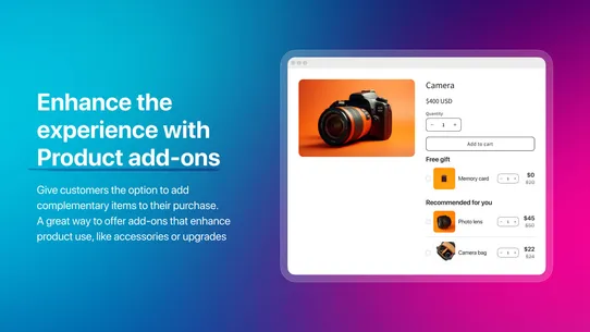 MW Product Bundles &amp; Add‑ons screenshot