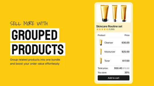 MW Product Bundles &amp; Add‑ons screenshot