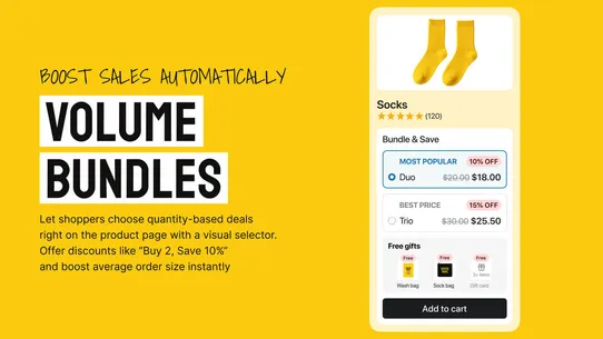 MW Product Bundles &amp; Add‑ons screenshot