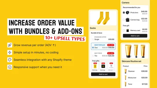 MW Product Bundles &amp; Add‑ons screenshot