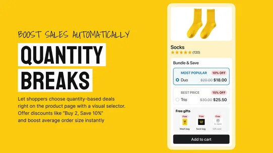 MW Product Bundles &amp; Add‑ons screenshot