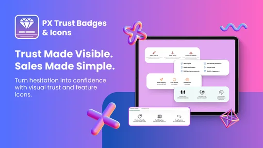 PX Trust Badges &amp; Icons screenshot