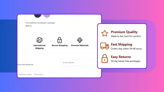 PX Trust Badges &amp; Icons screenshot
