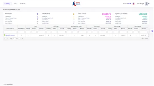 AgileSeller screenshot