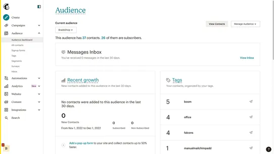 Mailchimp: Email Marketing screenshot